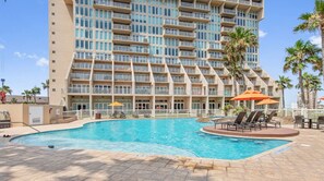 A heated pool