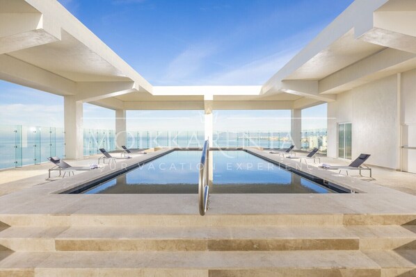 A heated pool