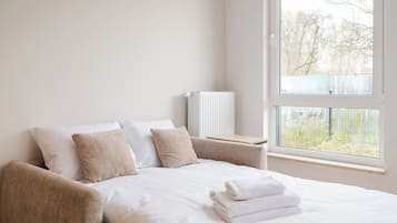 Iron/ironing board, bed sheets