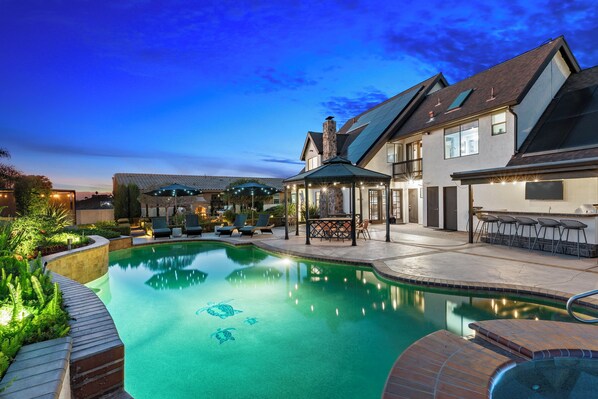 Outdoor pool, a heated pool - Surreal Serenity Escape wIth Game Room, Pool & Spa (La Mesa)