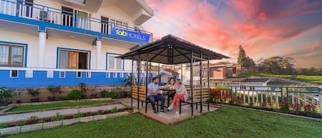 Utsikt mot trädgården