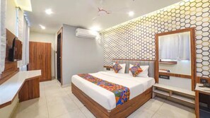 Deluxe Room | Egyptian cotton sheets, premium bedding, in-room safe, bed sheets - FabHotel Prime Bliss Residency (Bhopal)