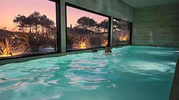 Indoor pool, a heated pool