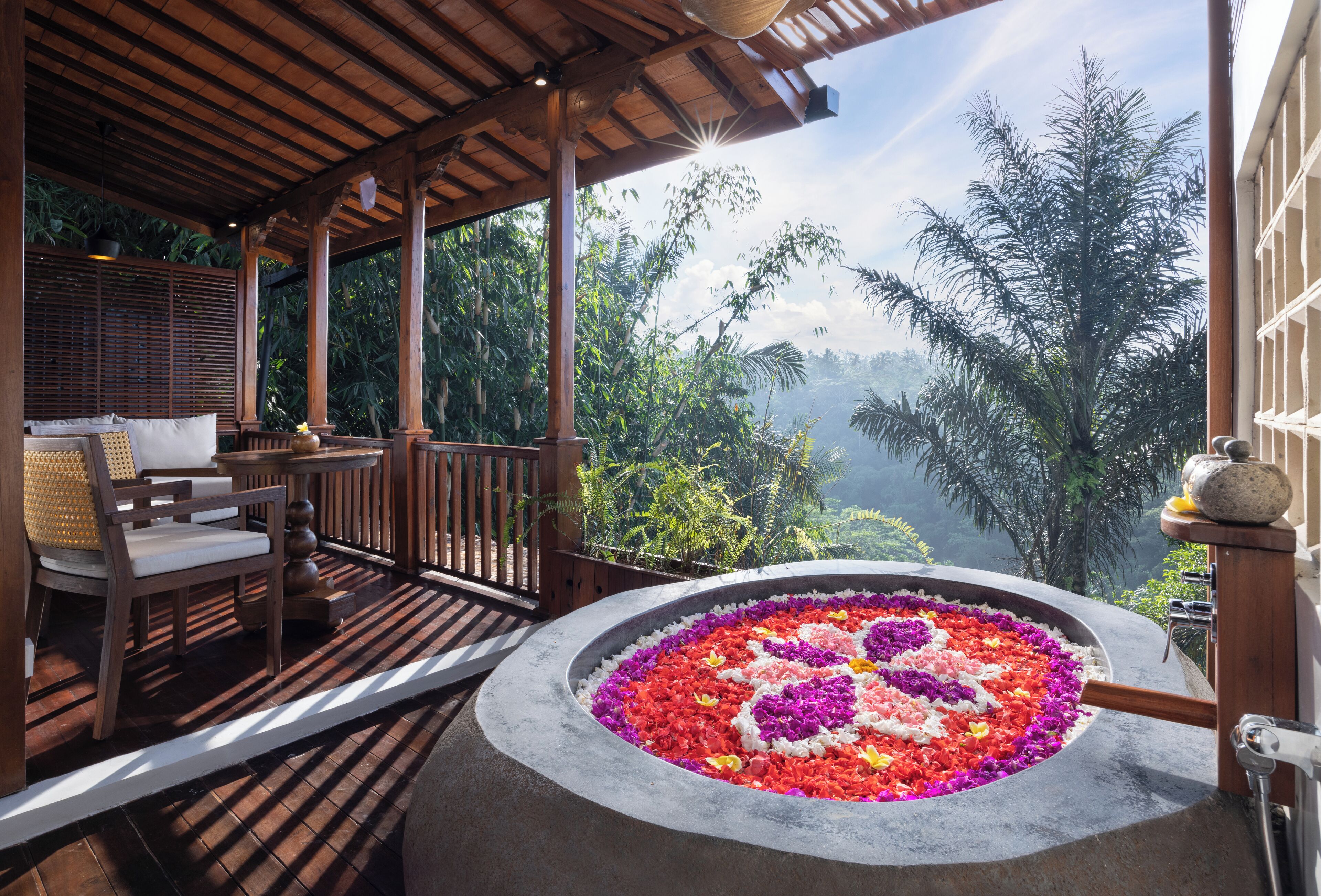 Honeymooner Rain Forest Valley Cabin with Free Minibar | Terrasse/Patio