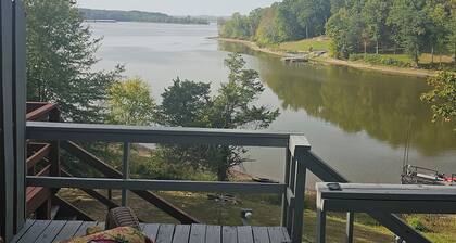 Breathtaking View from our Cabin-like Condo on TN River KY Lake with a boat dock