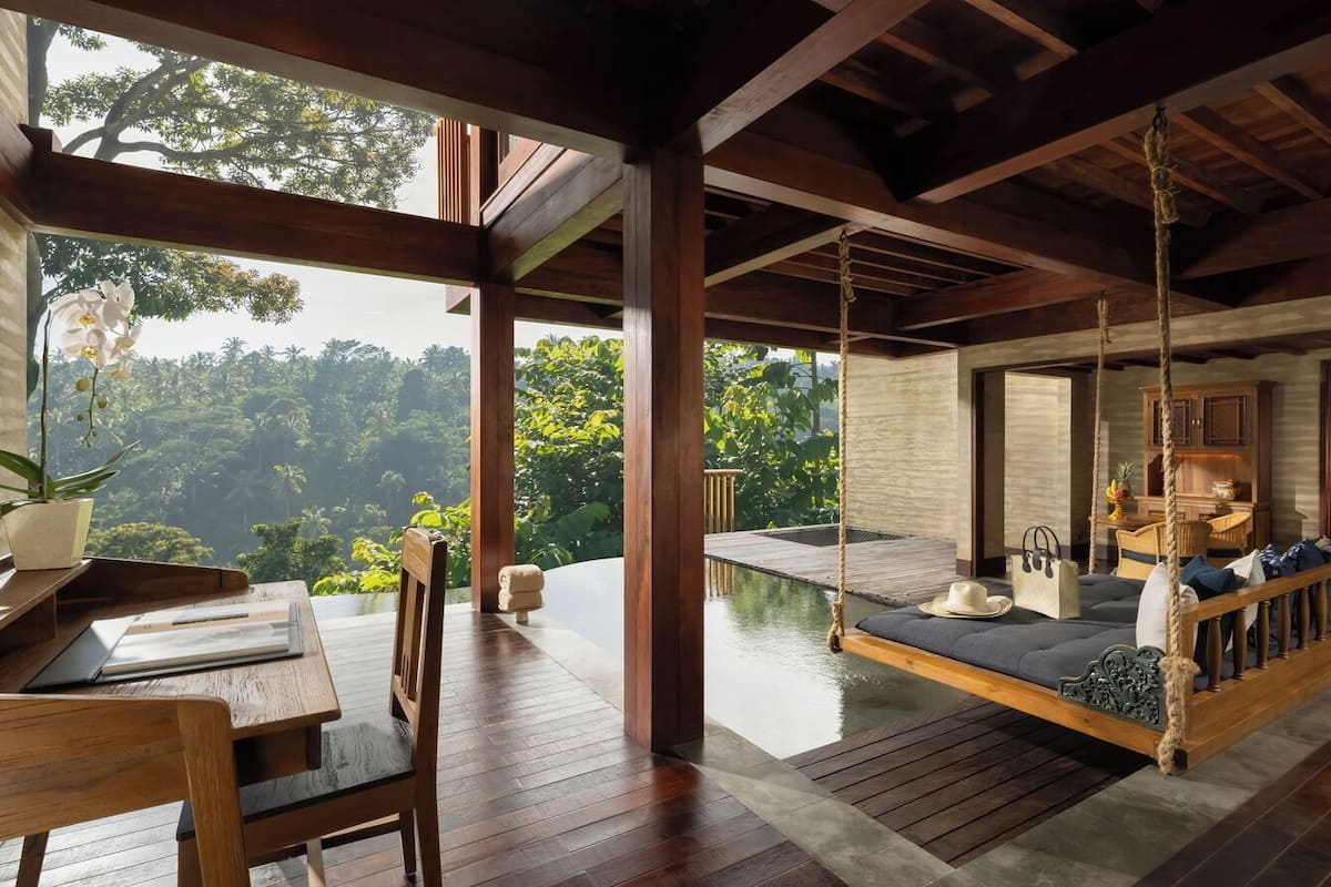 Bayu One Bedroom Pool Villa | Living area | Fireplace