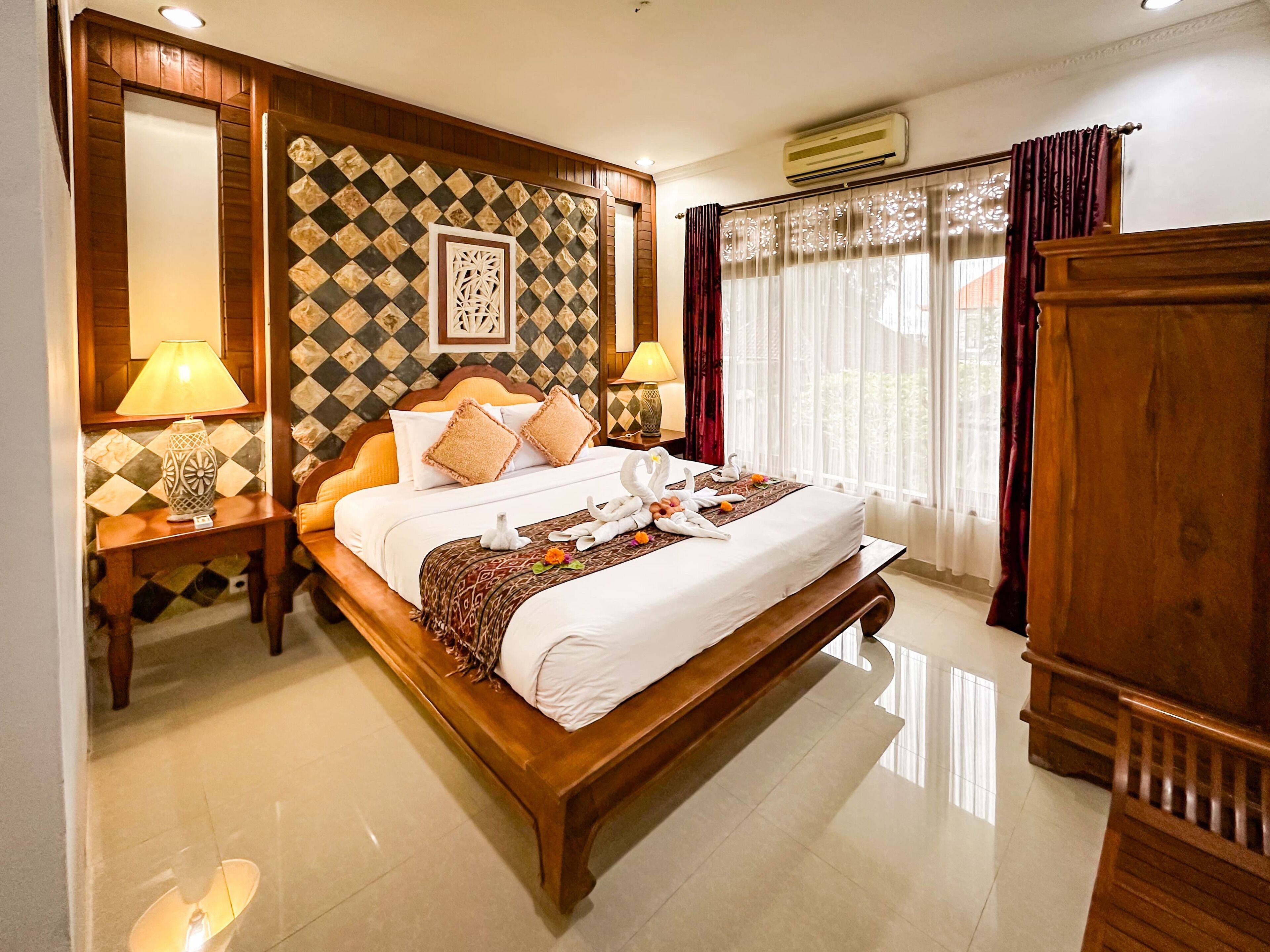 Double or Twin Room, Garden View | Desk, laptop workspace, free WiFi