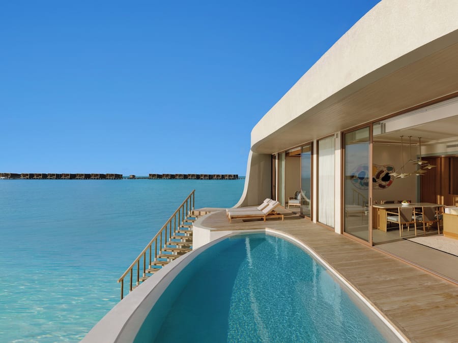 Room, 3 Bedrooms, Overwater (Sunset, Pool Residence) | Premium bedding, minibar, in-room safe, laptop workspace