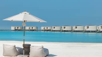 Private beach, white sand