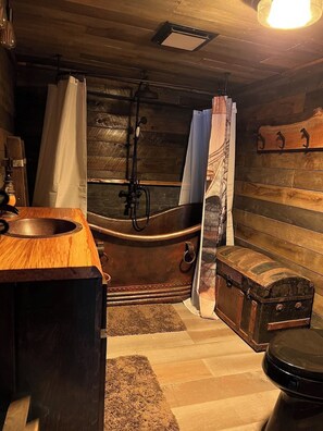 Unclassified image, 4 of 45, button - Magical Caretaker’s Cabin with Loft, Firepit, Petting Zoo & Wizarding Charm (Hayesville)
