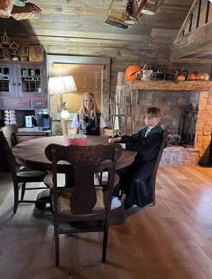 Unclassified image, 3 of 45, button - Magical Caretaker’s Cabin with Loft, Firepit, Petting Zoo & Wizarding Charm (Hayesville)