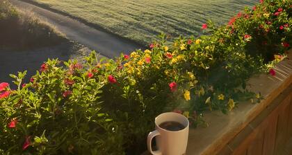 Ferienwohnung 'Waldblick' mit Gemeinschaftsgarten, Balkon und Wi-Fi