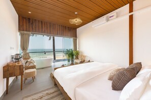 Standardzimmer, Meerblick | Kostenloses WLAN, Bettwäsche