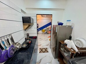 Fridge, oven - Bandra bliss-1BHK with City View in Bandra West (Mumbai)