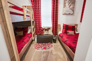 2 bedrooms, travel crib, WiFi, bed sheets