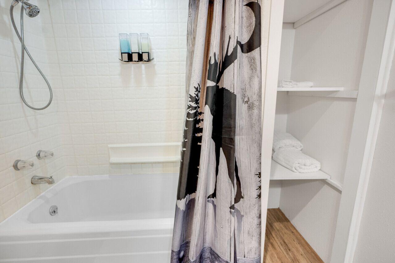 Hair dryer, towels