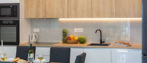 Apartment (Two Bedroom Apartment with Terrace) | Private kitchen | Fridge