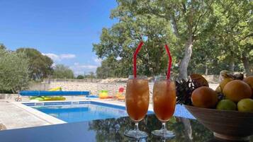 Villa (Three Bedroom Villa with Pool and Gar) | Outdoor pool | Seasonal outdoor pool, sun loungers