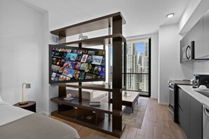 1 chambre, fer et planche Ă repasser, Wi-Fi, literie fournie