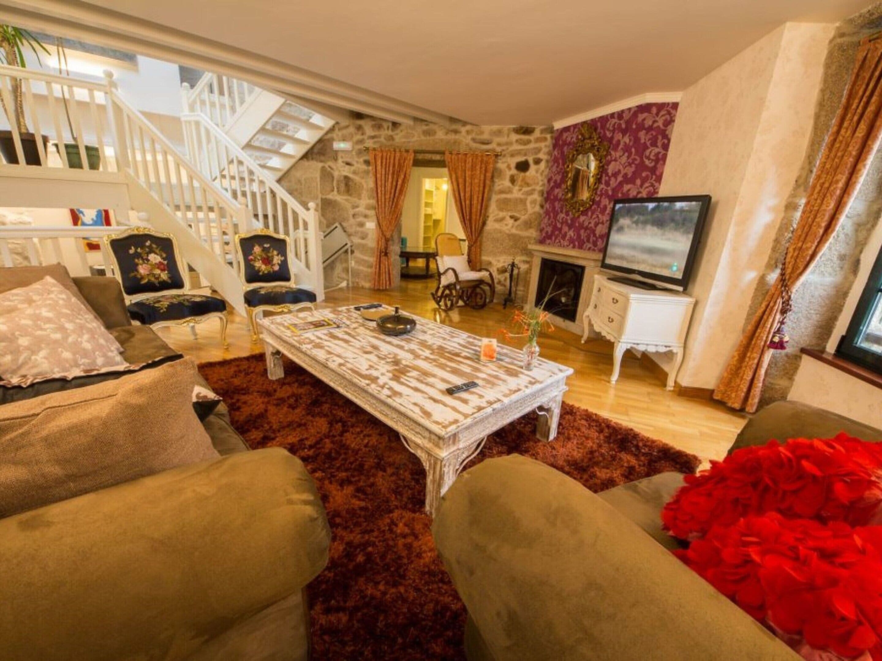 Huis | Woonkamer | Een open haard