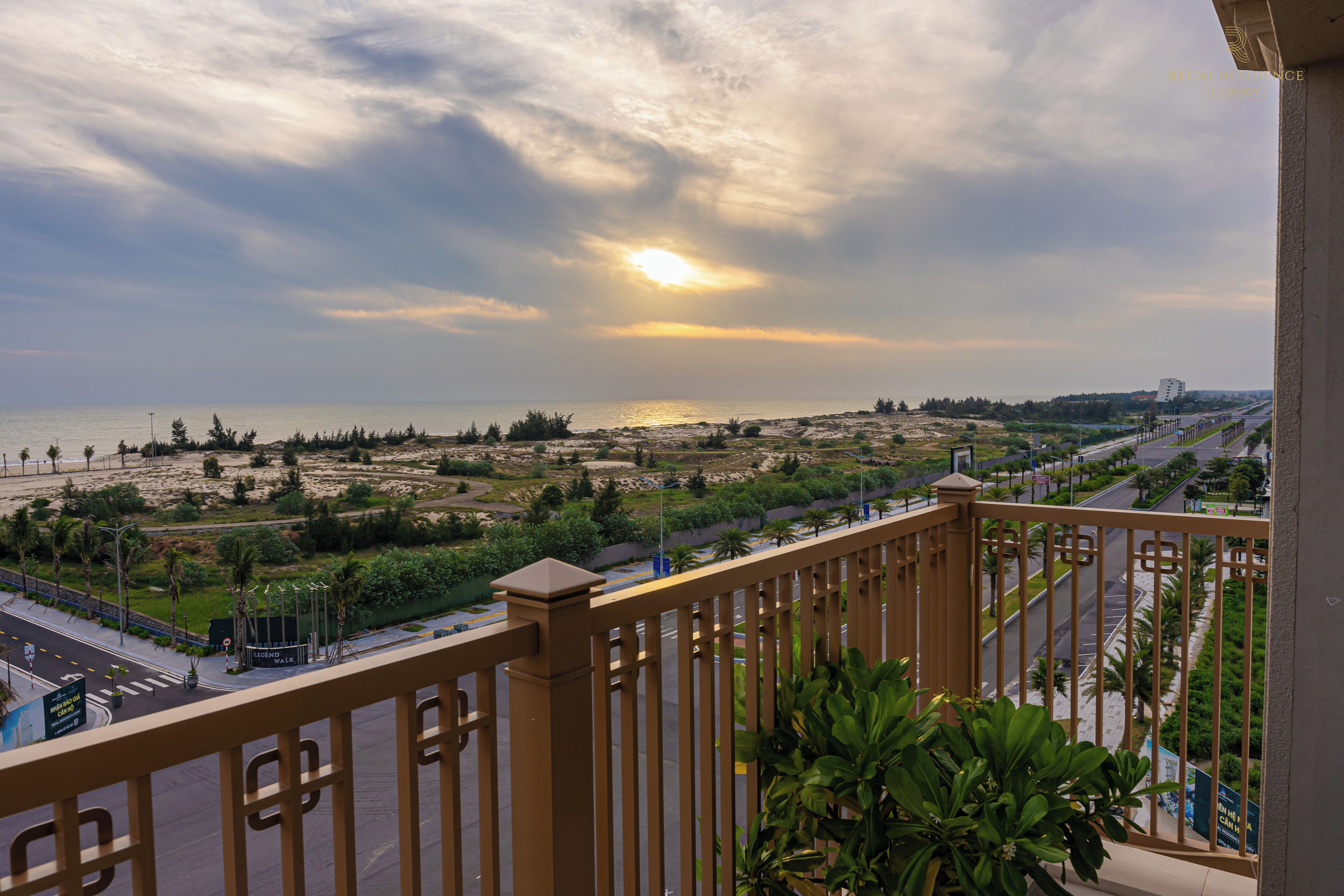 Blick von der Unterkunft