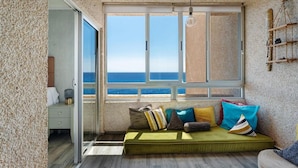 Apartment, 2 Schlafzimmer, Balkon, Meerblick | Innenbereich
