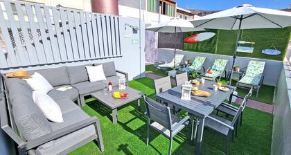 Vacation apartment Casa Dom 1 in Morro Jable, roof terrace, sea view, 2 bedrooms