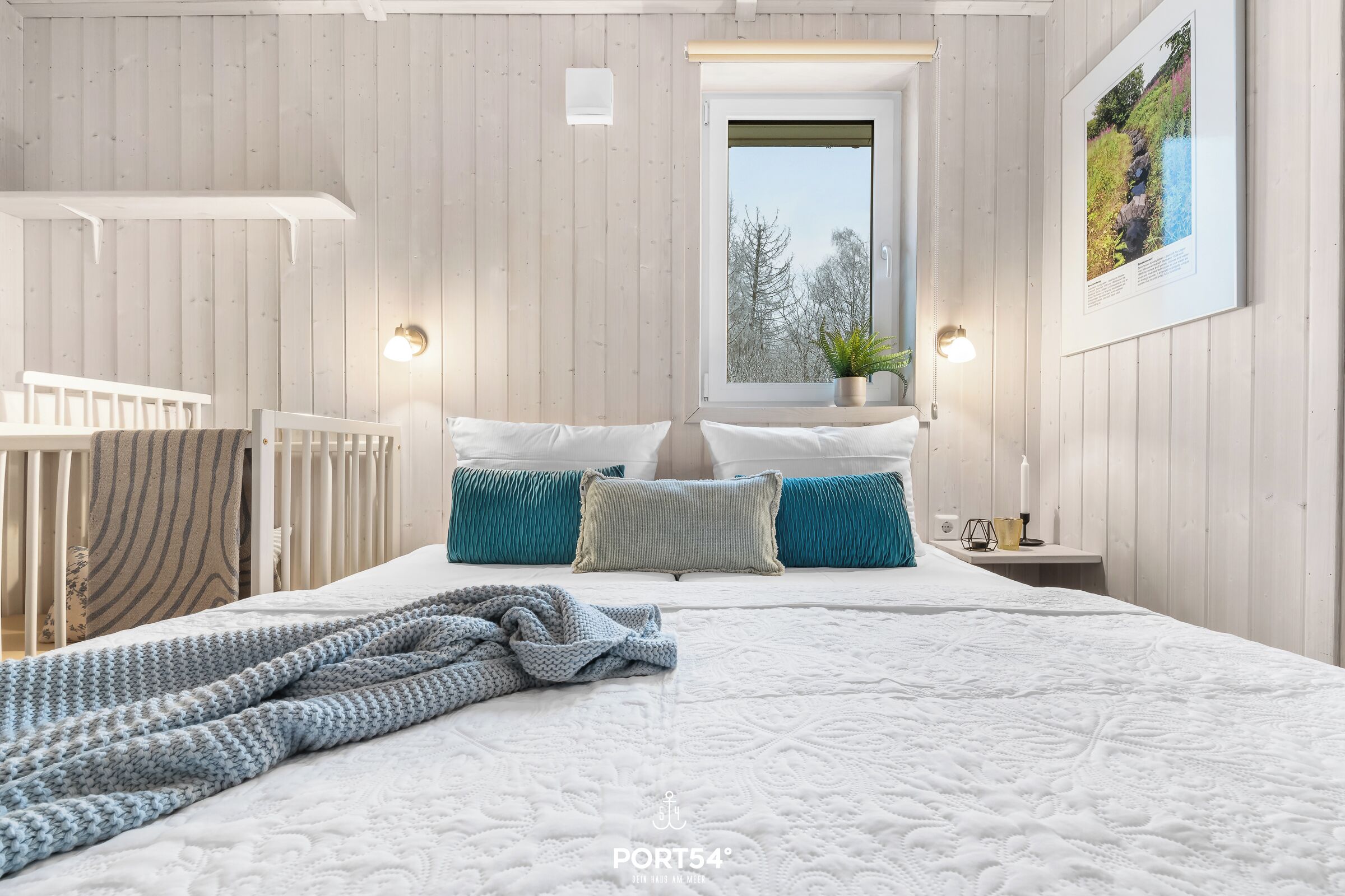 2 Schlafzimmer, Reisekinderbett, kostenloses WLAN