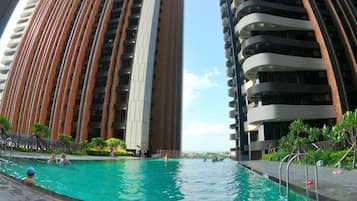 Indoor pool, outdoor pool
