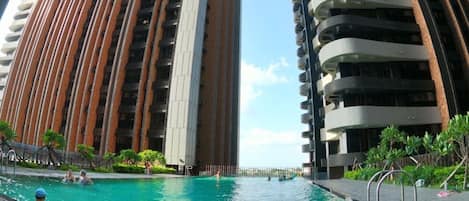 Indoor pool, outdoor pool