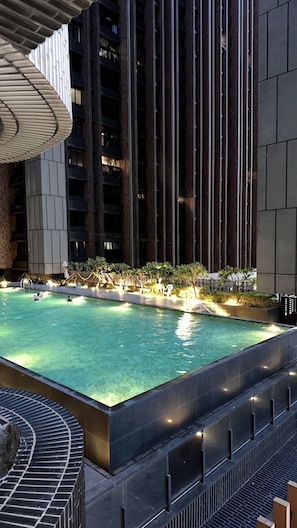Indoor pool, outdoor pool