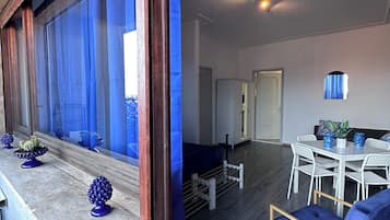 1 bedroom, desk, blackout curtains, iron/ironing board
