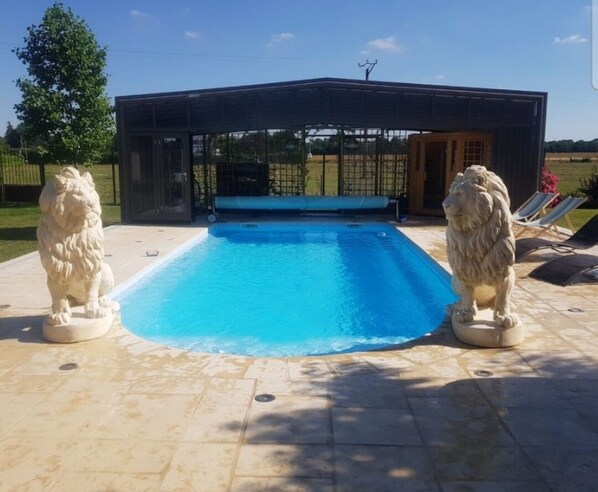Indoor pool, a heated pool