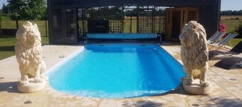 Villa with private heated pool in Normandy