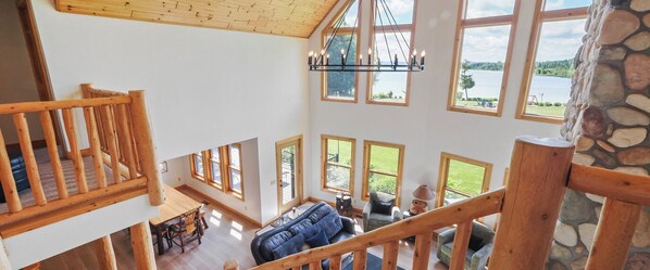 Smart TV, fireplace - The Blue Dog Lodge on Deer Lake | Close to Boyne Mountain | Fireplace | Beach (Boyne City)
