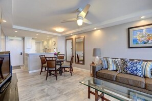 Appart'hôtel, 2 chambres | Coin séjour