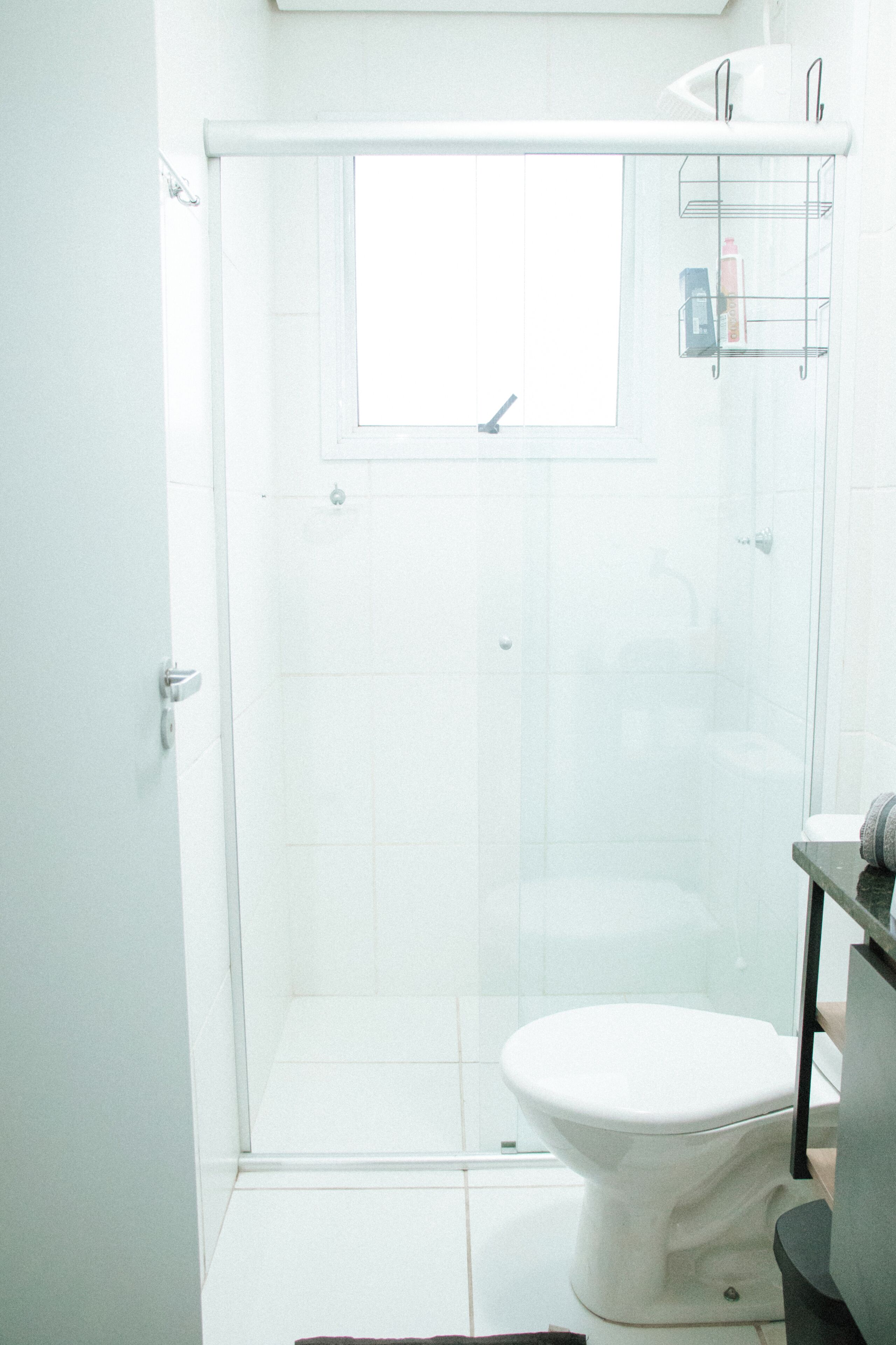 Hair dryer, towels, toilet paper