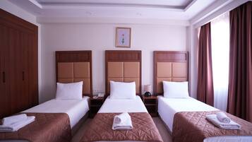 Minibar, in-room safe, blackout curtains, free WiFi