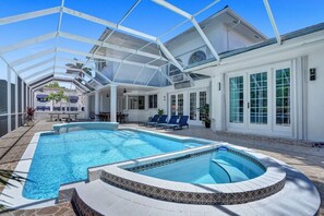Outdoor pool, a heated pool - Historic Hollywood Mansion 5 Minutes to the Beach 6BR 5-Bath (Hollywood)
