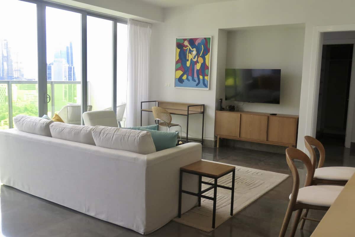 Apartamento elite | Área de estar | Smart TV