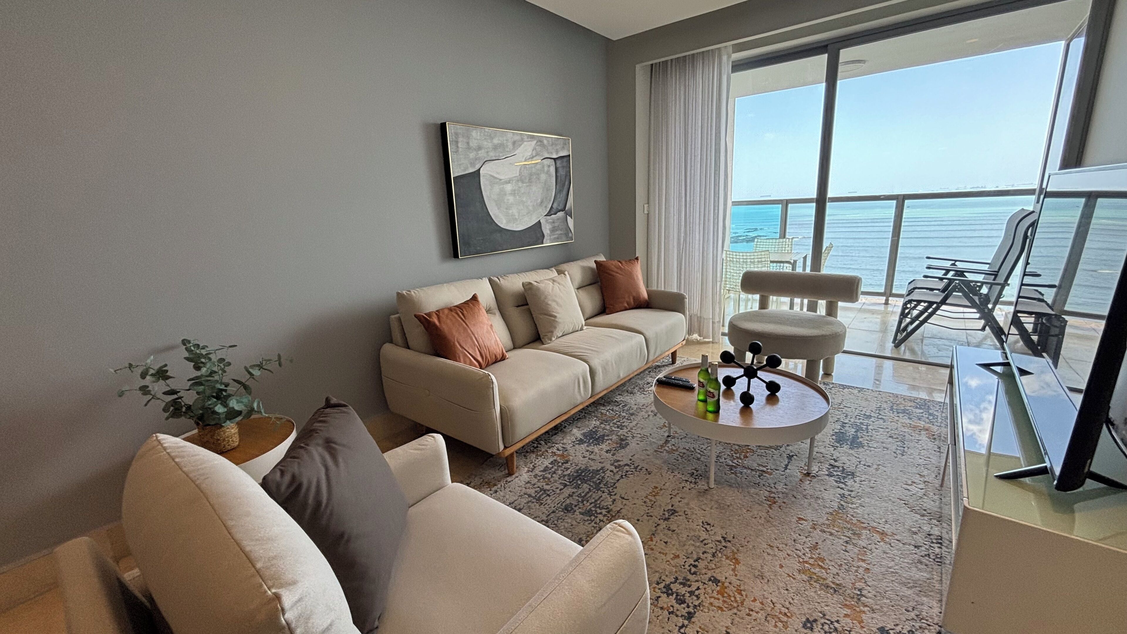 Apartamento conforto | Área de estar | Smart TV