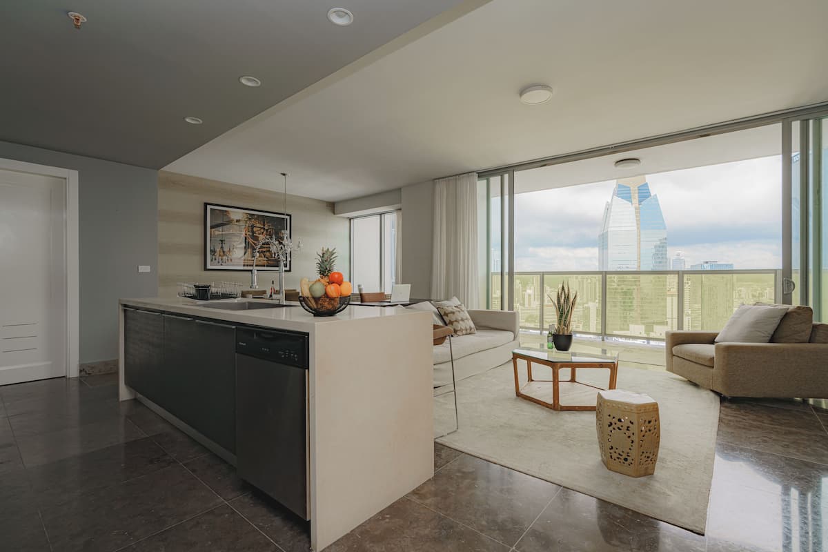 Deluxe Apartment | Living area | Smart TV