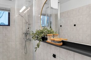 Hair dryer, towels
