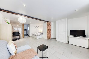 1 chambre, fer et planche Ă repasser, Wi-Fi, draps fournis