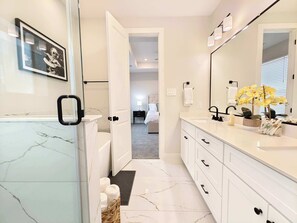 Shower, hair dryer