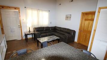 Smart TV, DVD player, books, video library