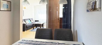 Modern vacation apartment Strandkorb 9 with balcony and private parking space on Borkum