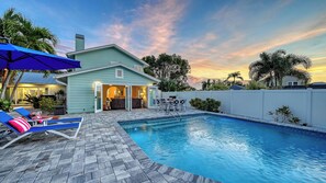 A heated pool