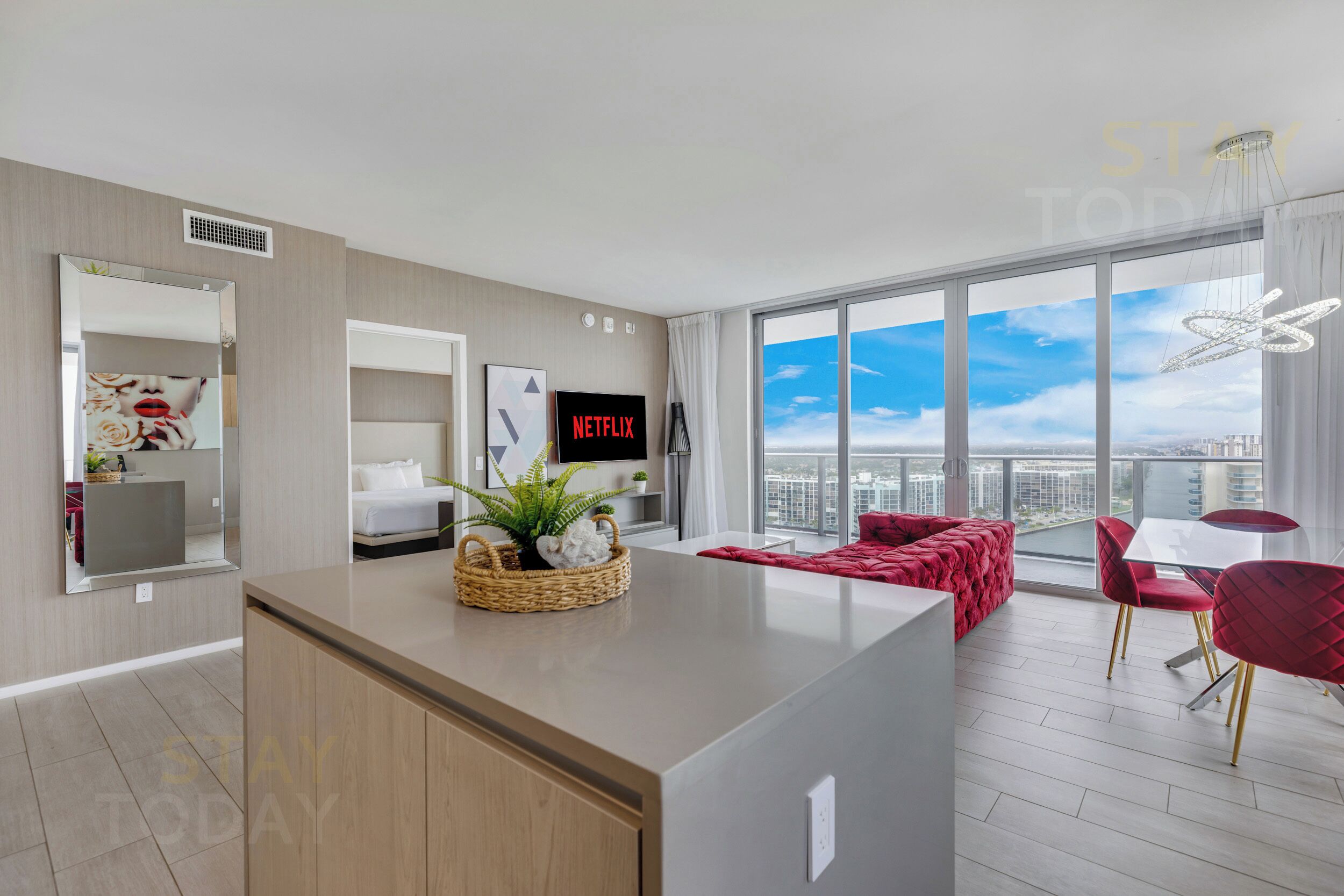 2 chambres, bureau, lit parapluie, Wi-Fi gratuit