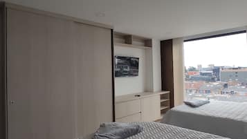 Studio – basic, byutsikt | Oppholdsområde